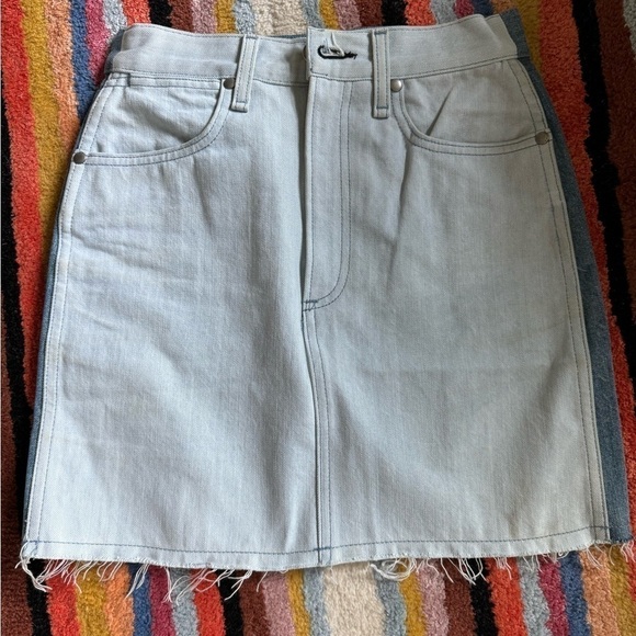 Euc rag and bone two tone denim skirt - Picture 1 of 2